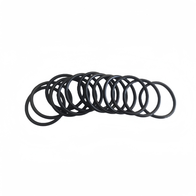 Black AS568 NBR FKM FPM EPDM Silicone Flat Rubber O-Ring Seal Customized Available