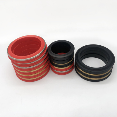 Nitrile Rubber Seal Sour Gas Service Hammer Union Seals With Brass Or Stainless Steel Backup Anti Extrusion Ring