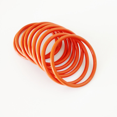 Orange Versatile Rubber O Rings for Chemical Resistant Applications