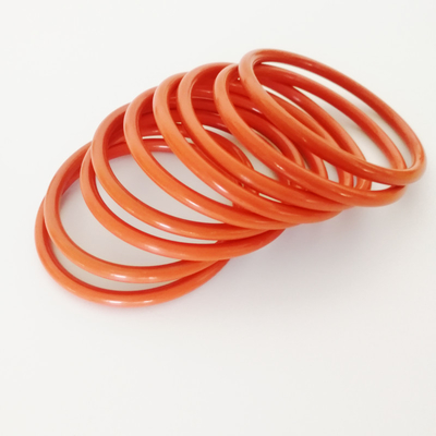 Orange Versatile Rubber O Rings for Chemical Resistant Applications