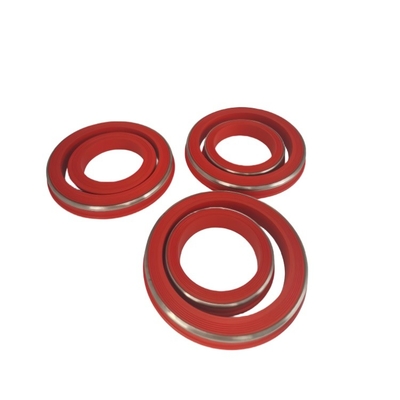 Nitrile Rubber Seal Sour Gas Service Hammer Union Seals With Brass Or Stainless Steel Backup Anti Extrusion Ring