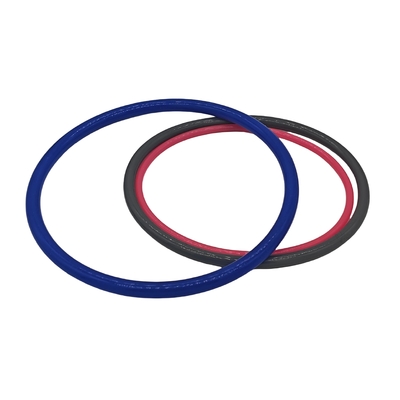 Various Industrial big and small orange blue black colorful silicone rubber o ring with high heat resistant