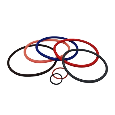 Various Industrial big and small orange blue black colorful silicone rubber o ring with high heat resistant