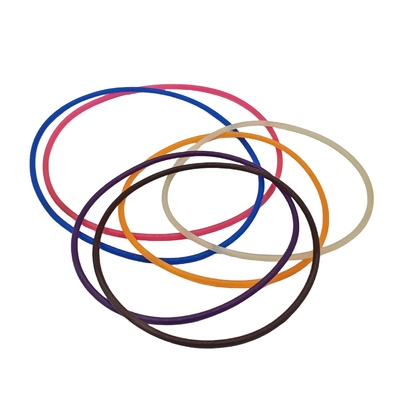 Various Industrial big and small orange blue black colorful silicone rubber o ring with high heat resistant
