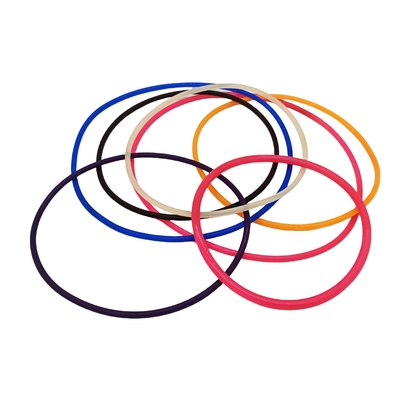 Various Industrial big and small orange blue black colorful silicone rubber o ring with high heat resistant