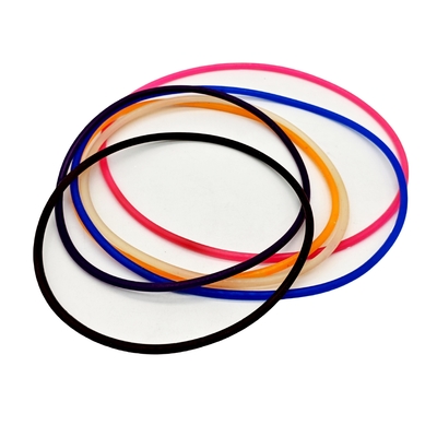 Various Industrial big and small orange blue black colorful silicone rubber o ring with high heat resistant