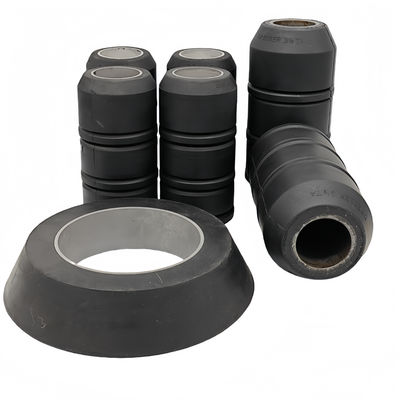 High-Performance Rubber Swab Cup with 10,000 PSI Pressure Rating, Nitrile (NBR) Material, and Custom Sizes for Oilfield Applications