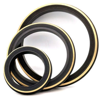 Nitrile (NBR) Hammer Union Seal with Brass Back-up Ring for 10,000 PSI to 15,000 PSI High-Pressure Applications