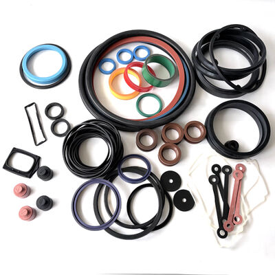 Industrial Custom Rubber Parts and Components in NBR EPDM Silicone FKM HNBR with Specific Durometer and Pantone Colors