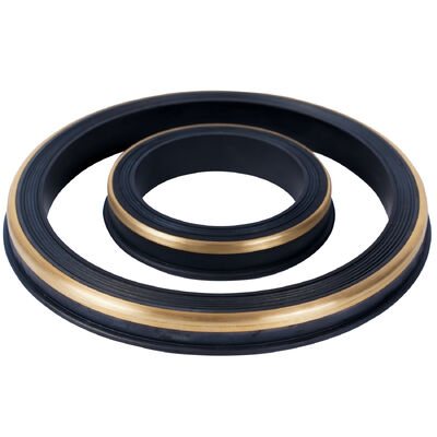 NBR 80 Shore A Hammer Union Seal with Brass Support Ring  2", 3", 4" Sizes for Fig 1502 Oilfield Grade High-Pressure Rubber Seals for Manifold Systems