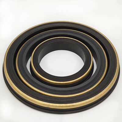 NBR 80 Shore A Hammer Union Seal with Brass Support Ring  2", 3", 4" Sizes for Fig 1502 Oilfield Grade High-Pressure Rubber Seals for Manifold Systems