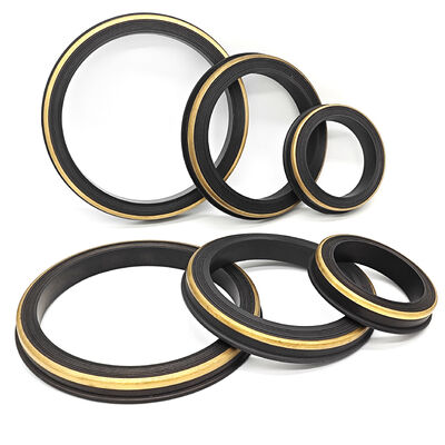 NBR 80 Shore A Hammer Union Seal with Brass Support Ring  2", 3", 4" Sizes for Fig 1502 Oilfield Grade High-Pressure Rubber Seals for Manifold Systems
