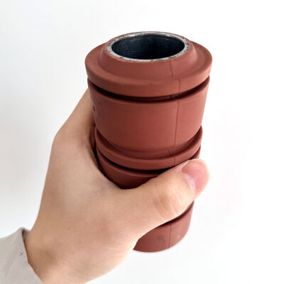 2.5 Inch RTL Swab Cup with Wear Resistant NBR 80 Durometer and Reinforced Metal Core for Oilfield Well Swabbing