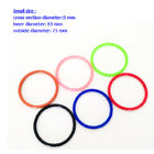 Durable Colored Rubber O Rings Seals Round Shaped 40 - 90 Shore A Hardness