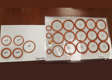 AS568 Colorful Silicone O Rings / Waterproof Custom Rubber Rings For Oil Seals