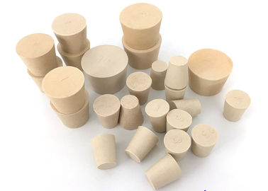 Lab-Grade One-Hole Silicone Rubber Stoppers for Chemistry Bottles, Test Tubes, Flasks