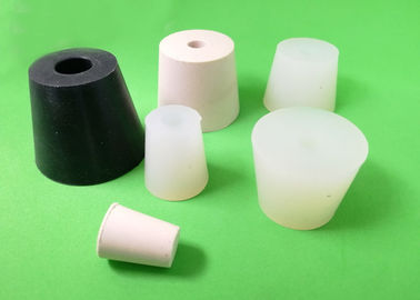 Lab-Grade One-Hole Silicone Rubber Stoppers for Chemistry Bottles, Test Tubes, Flasks