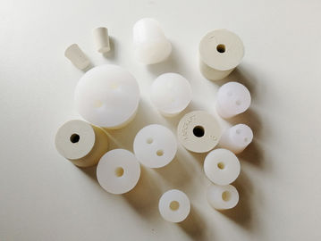 Lab-Grade One-Hole Silicone Rubber Stoppers for Chemistry Bottles, Test Tubes, Flasks