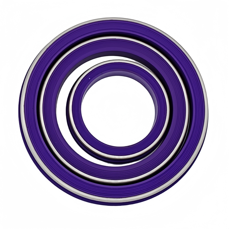 Purple Oil&amp;Heat&amp;Chemical resistant NBR HNBR FKM PTFE Hammer Union Seal With Stainless Back Up