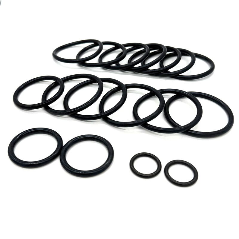 Oil Resistant Nitrile O-Rings with 70-90 Shore A Hardness and Custom Sizes for Industrial Sealing