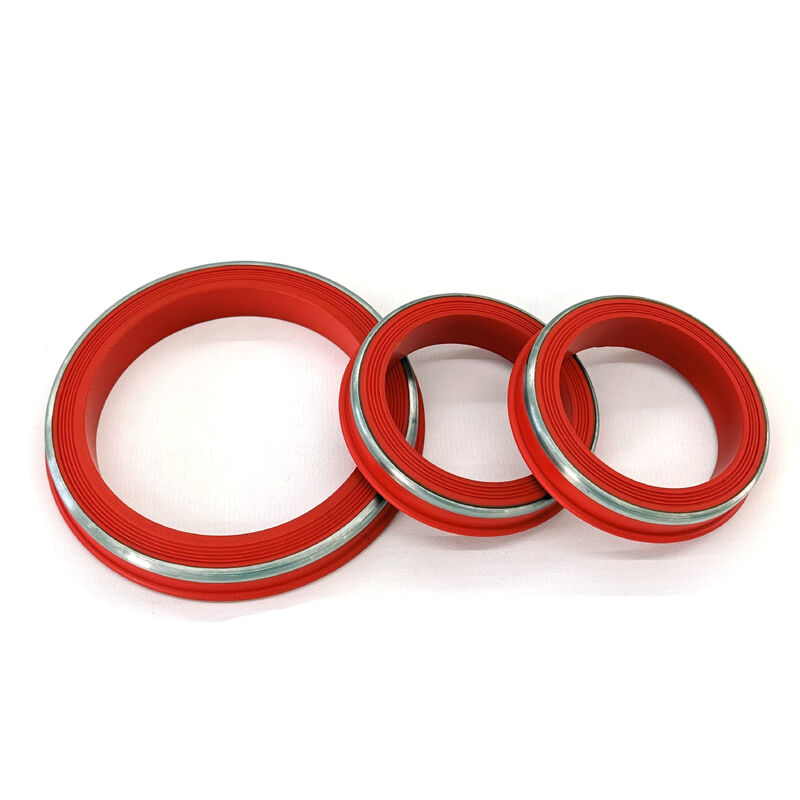 Temperature Resistant FKM Lip Style Hammer Union Seals with SS Ring Designed for H2S & CO2 Environments