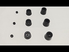 OEM Customize Molded Rubber Bushing Shock Absorber Cylindrical Black Color