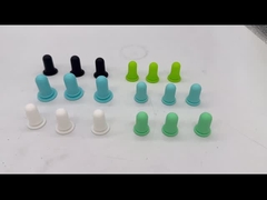 Lab Rubber Stoppers With Holes , Silicone Stoppers For Laboratory Equipment